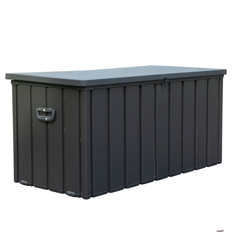 CLIHOME Outdoor 100 Gallon Portable Storage Deck Box,Large Patio Waterproof Lockable Storage Box with All-weather Resin Cover image number 0