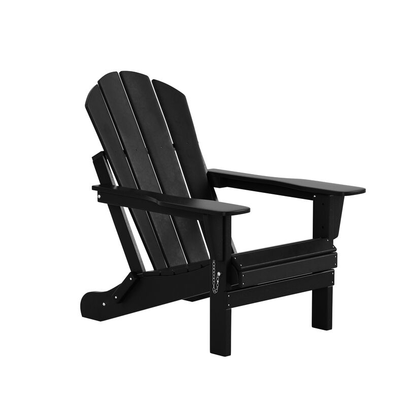 WestinTrends 3-Piece Outdoor Patio Adirondack Chair with Coffee Table Set