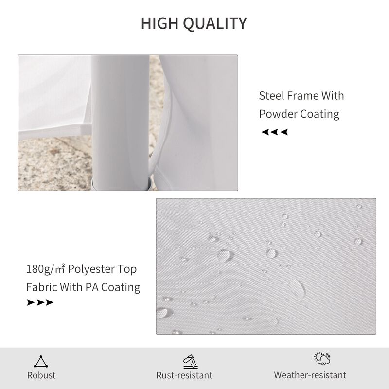 Majestic Octagonal Pavilion: 22x16ft White 8-Wall Party Gazebo