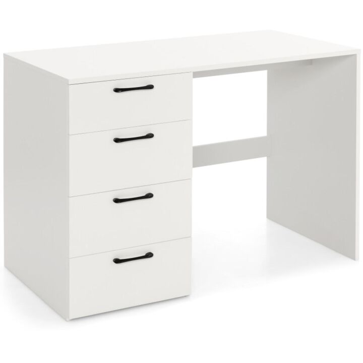 Hivvago 43.5 Inch Computer Desk with 4 Large Drawers