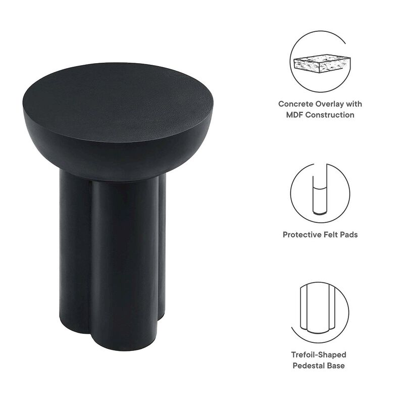 Caspian Round Concrete Side Table image number 1