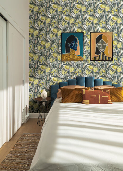 Meyer Chartreuse Citrus Wallpaper (Set of 2)