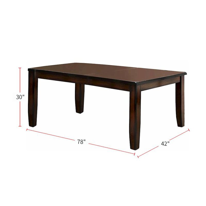 Simple Relax Rectangular Dining Table in Dark Cherry image number 3