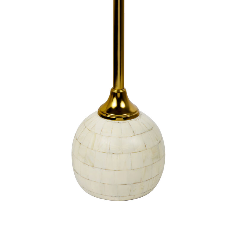 Evelyn Modern Glam Metal/Resin Mosaic Pedestal Drink Table