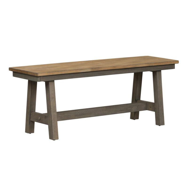 Liberty Furniture Lindsey Farm Backless Bench (RTA) in Gray image number 0