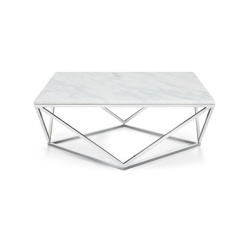 Meridian Furniture Skyler Chrome Coffee Table