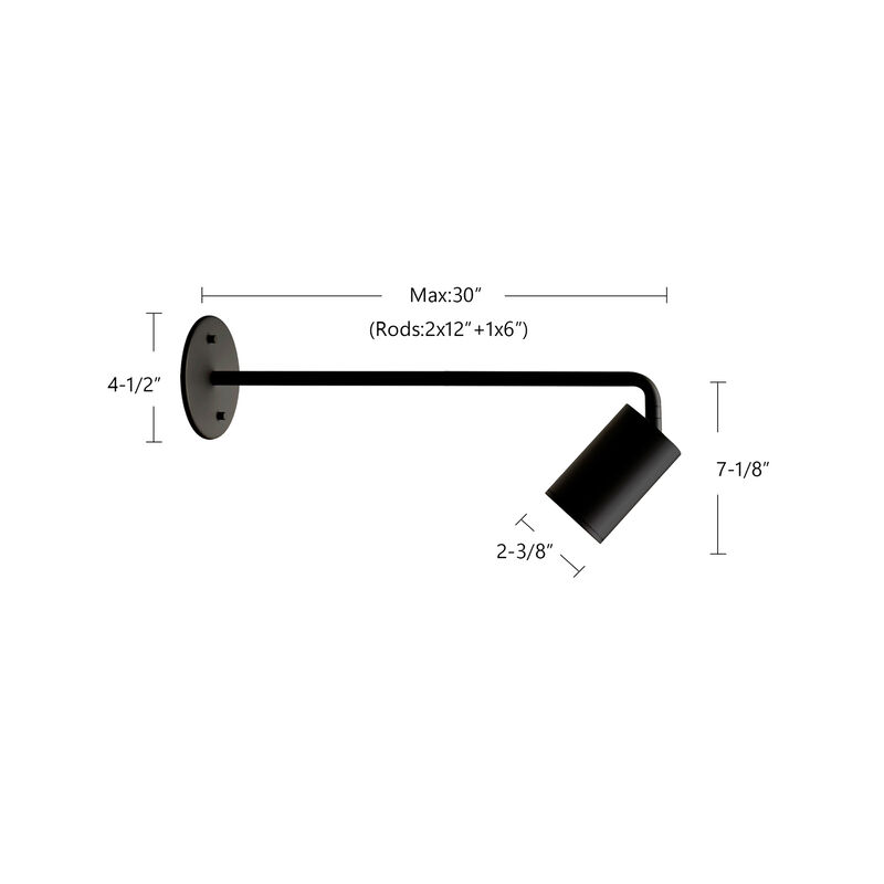 Barclay 3-in 1 Light Wall/Ceiling Cylinder Light image number 4