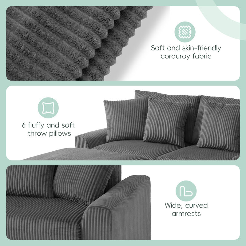 Riwamp U-Shaped Sectional Sofa image number 3