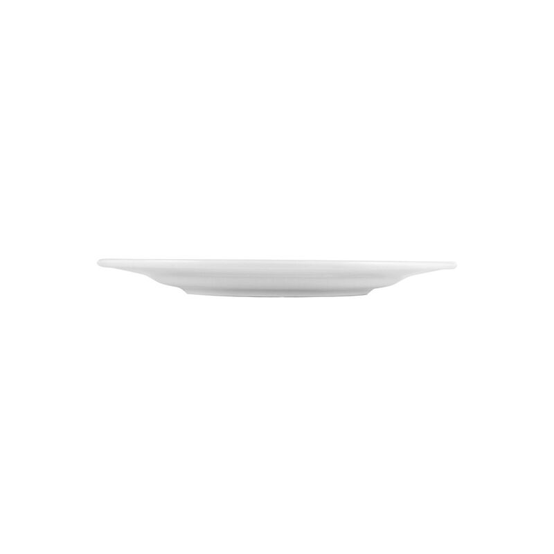 Lizbon dia.11.75" Round White Porcelain Plate (Set of 4) image number 2