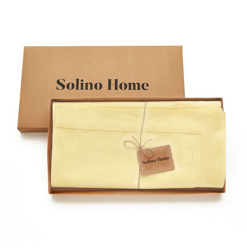 Solino Home 75% Cotton X 25% Linen Tablecloth | Dru - Cotton Linen Plain