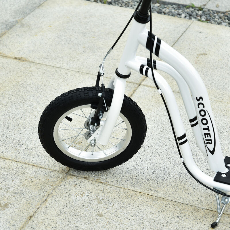 BreeBe Youth Scooter Front and Rear Caliper Dual Brakes 12-Inch Inflatable Front Wheel Ride On Toy image number 7