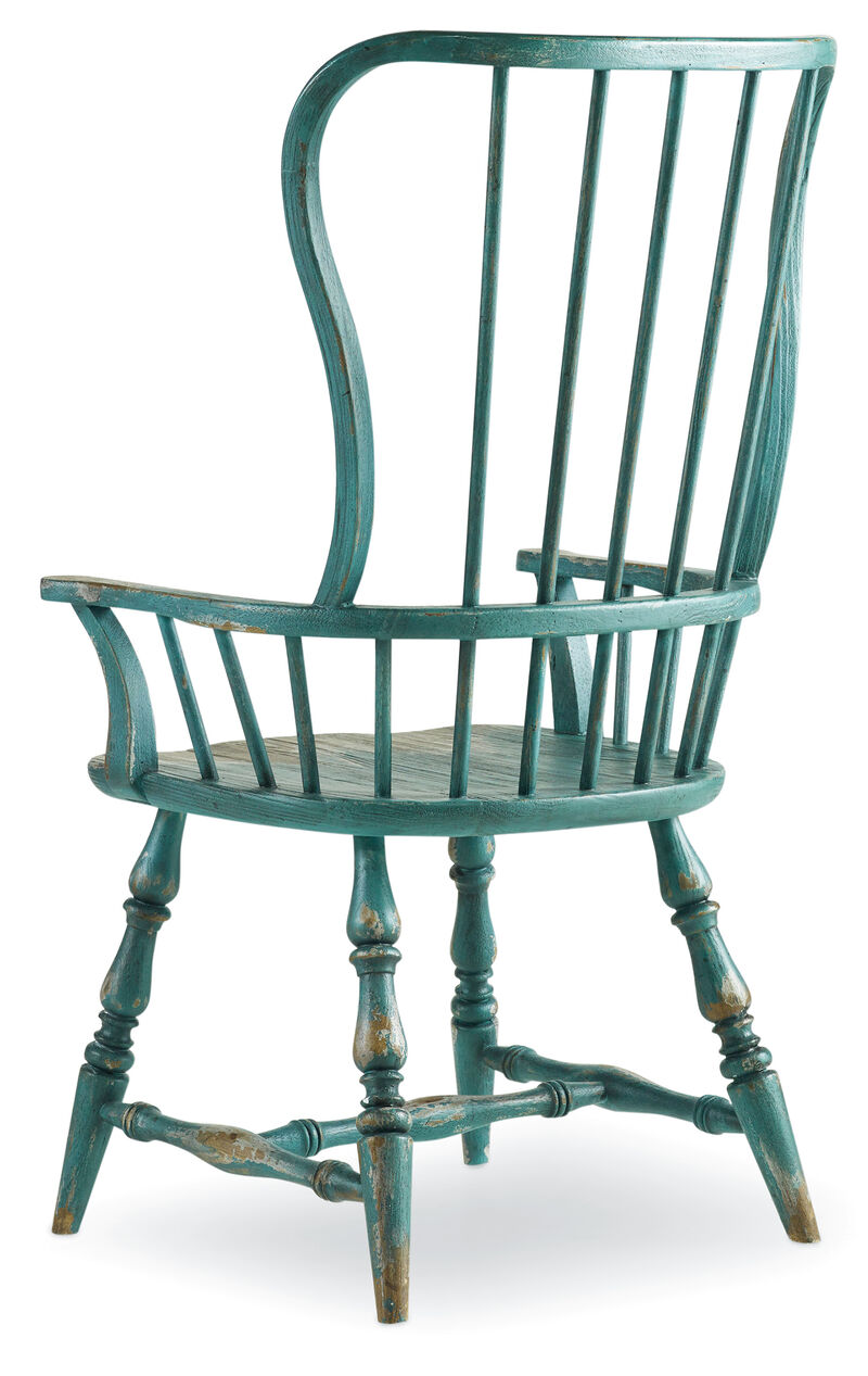 Sanctuary Spindle Arm Chair in Blue
