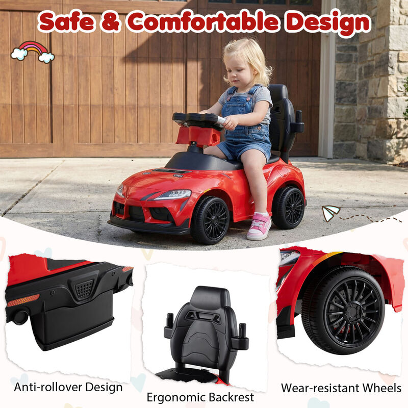 Toddler 3 in 1 Sliding Walking Toy with Foot to Floor Stroller Design image number 6
