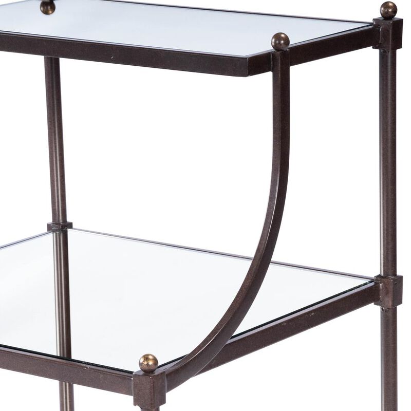 Butler Specialty Peninsula Mirrored & Side Table, Bronze