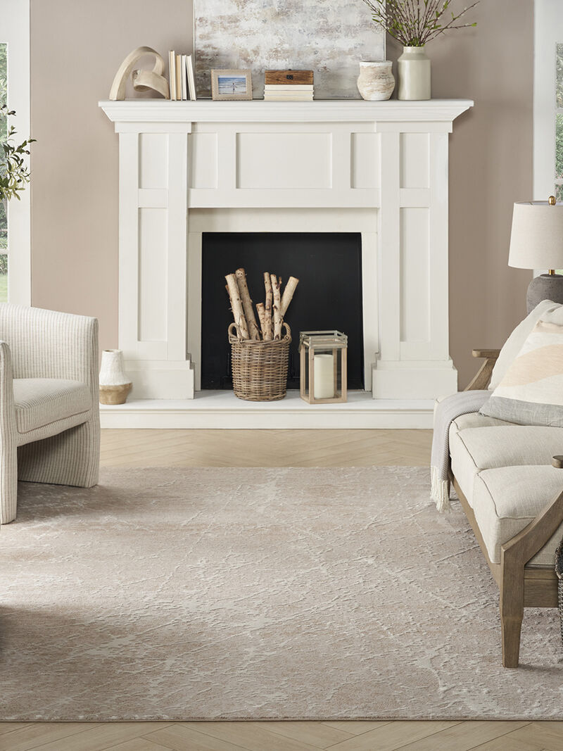 Exhale EXL02 Mocha/Ivory 7'10" x 9'10" Rug