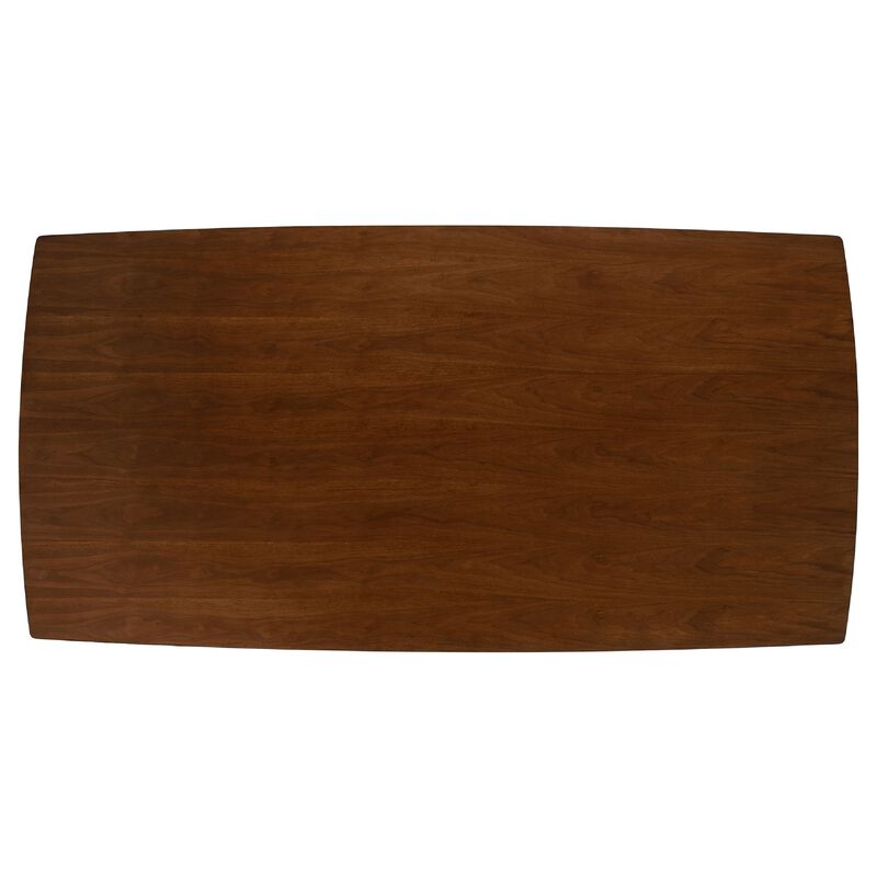 Lery 5pc Dining Table and 4 Chair Set, Gray and Walnut Brown - Benzara