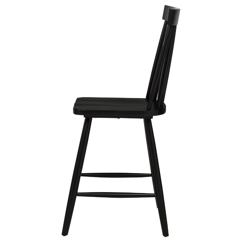 Andy Counter Height Chair Set of 2, Windsor Spindle Back, Wood image number 4