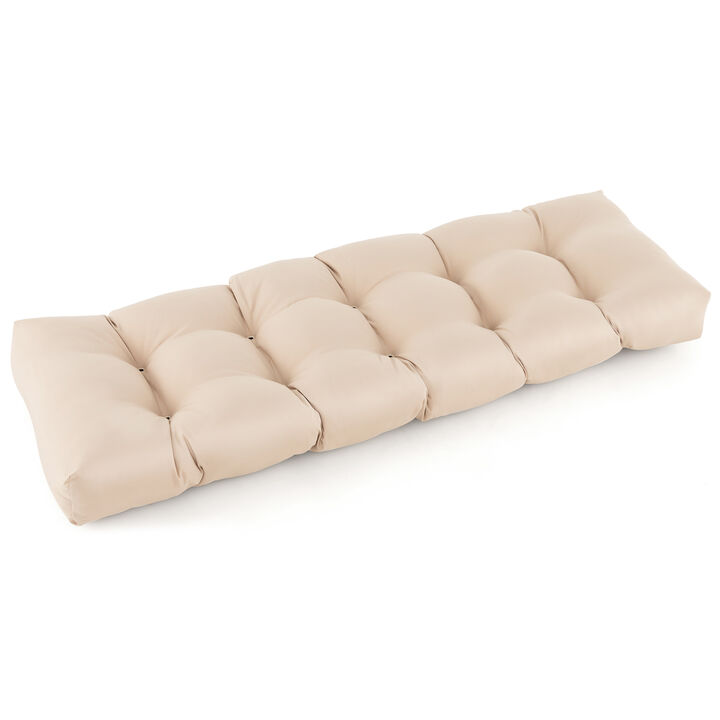 Indoor Outdoor Tufted Bench Cushion with Soft PP Cotton