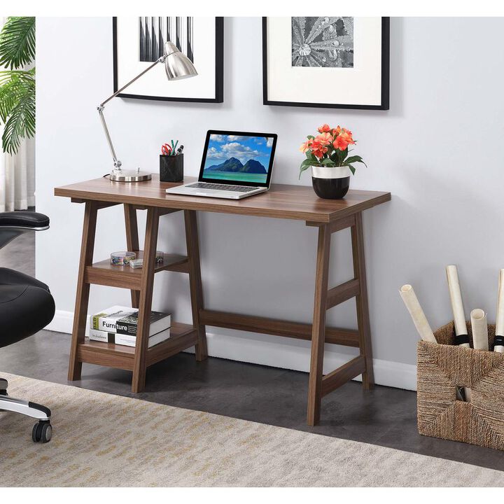 Convience Concept, Inc. Designs2Go Trestle Desk with Shelves