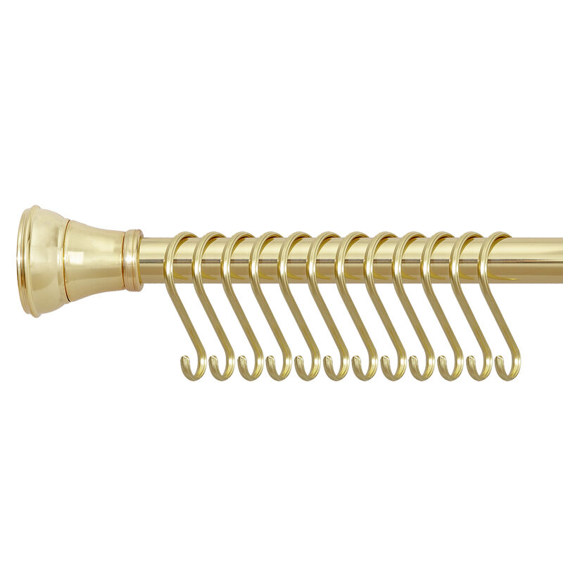 Zinc Shower Curtain Hooks, Set of 12 image number 2