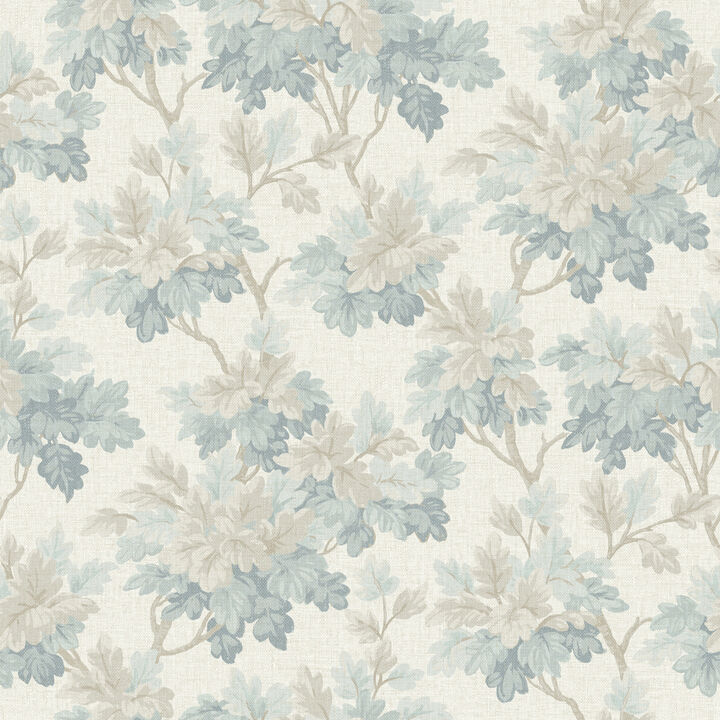 Oakcliff Blue Leaf Trail Wallpaper