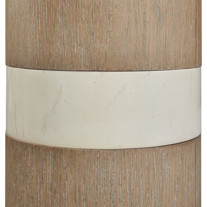 Bernards Transitional Elements Spot Table - Toffee
