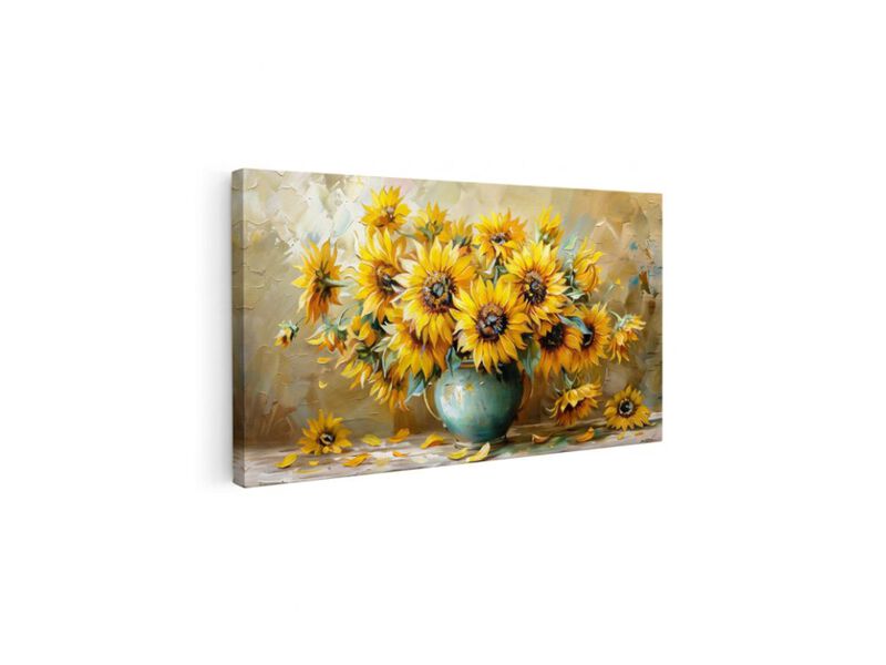 Canvas Wall Art Living Room Decor Bedroom Office Sunflower Landscape Abstract image number 0