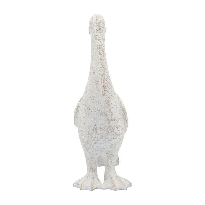 Cer,14"h,standing Pelican, White