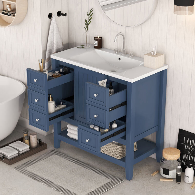 Merax  Bathroom Vanity with Ceramic Sink
