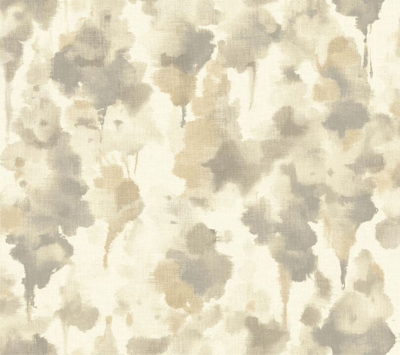 Mirage Dark Taupe & Gold Wallpaper