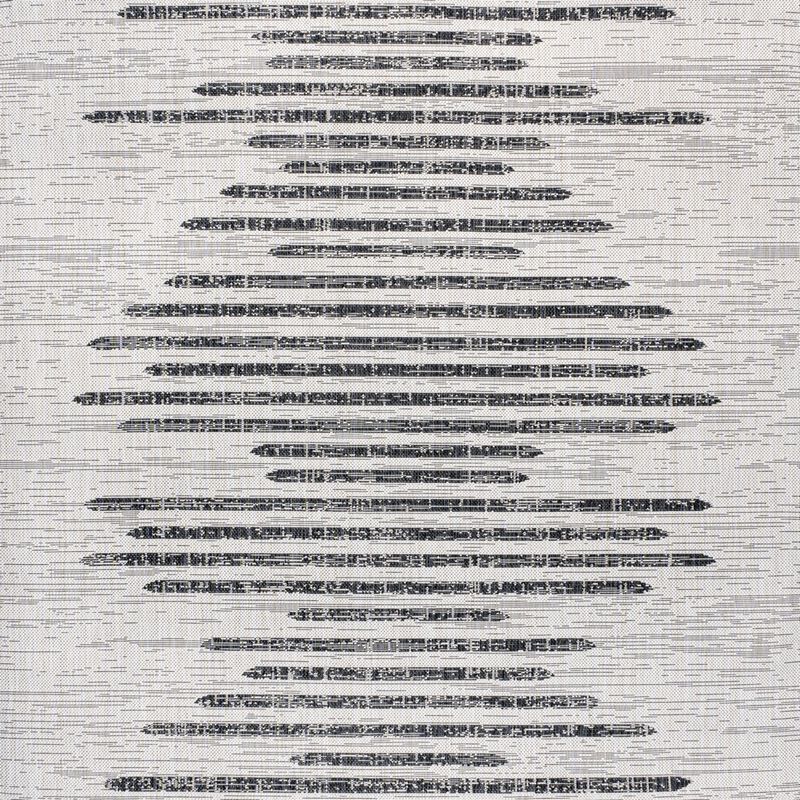 Zolak Berber Stripe Geometric Square Indoor/Outdoor Area Rug