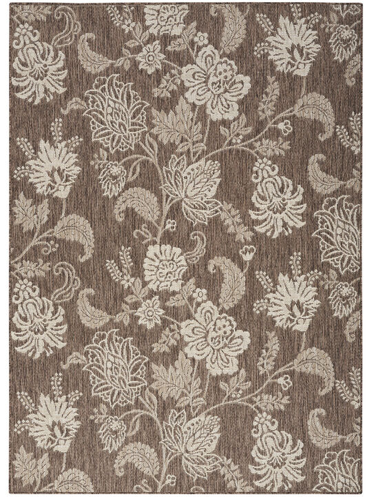 Garden Oasis GOA03 Mocha 4' x 6' Rug