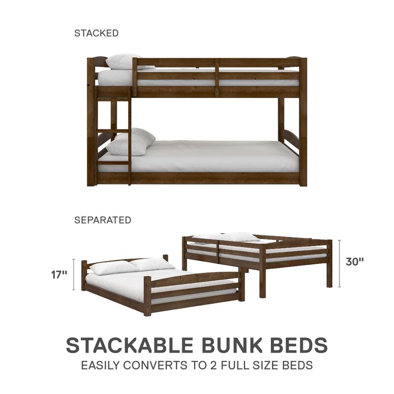 Aaida Full-Over-Full Floor Bunk Bed