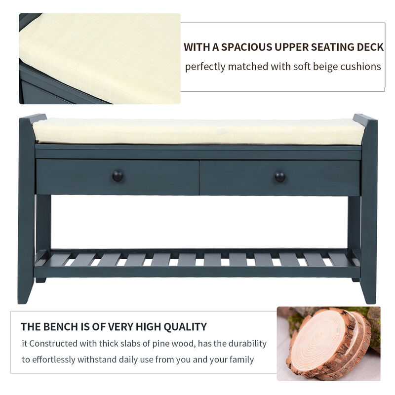 Merax Multipurpose Entryway Storage Bench