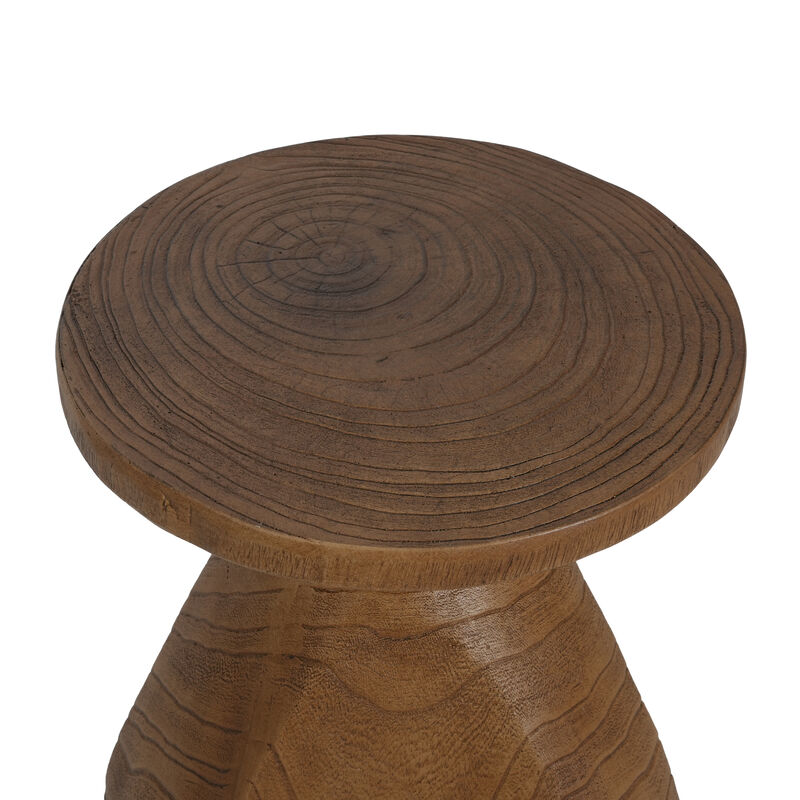 Christopher Knight Home Fraley Patio Rustic Lightweight Concrete Wood Side Table image number 6