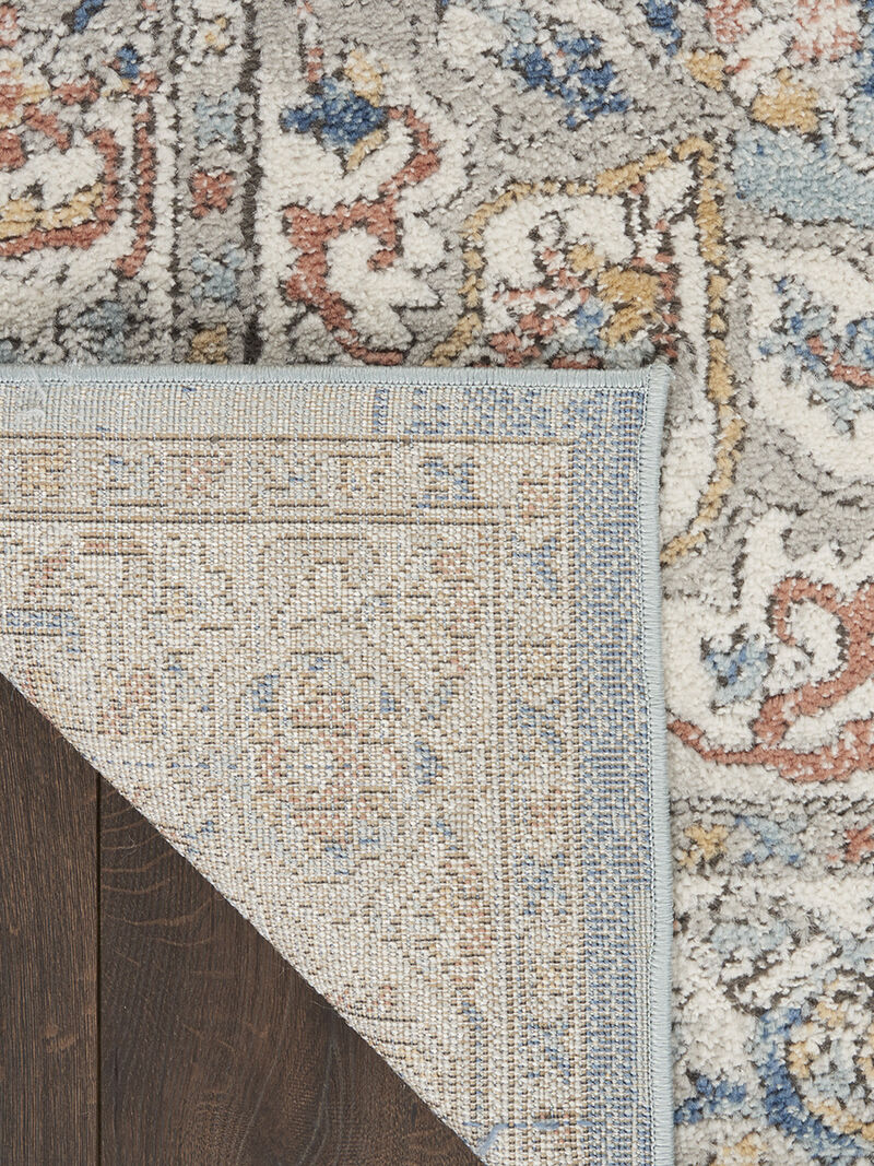 Quarry QUA11 Ivory/Blue 6'7" x 9'6" Rug image number 2