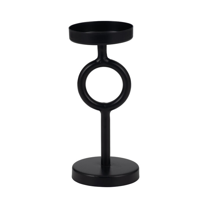Metal 8H Ring Candle Holder