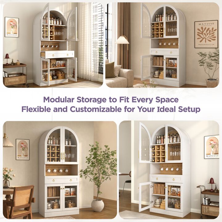 Bunnas Tall Arched Bar Cabinet