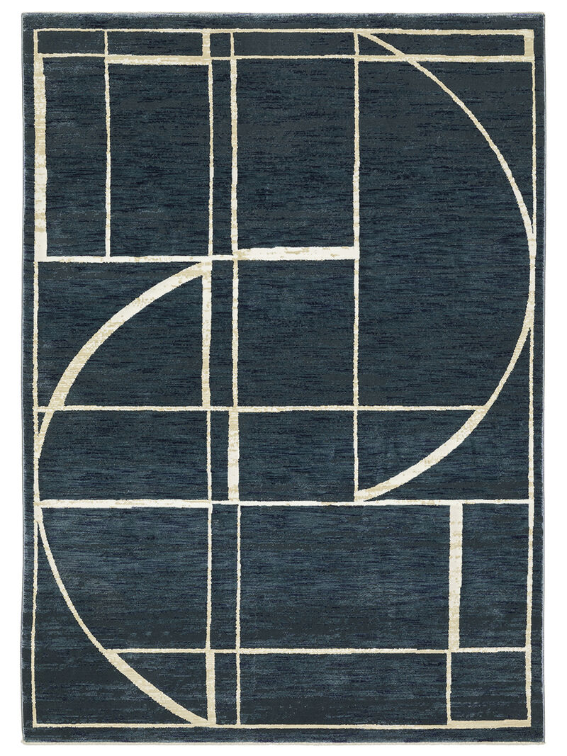 Reed 5'3" x 7'6" Blue Rug image number 0