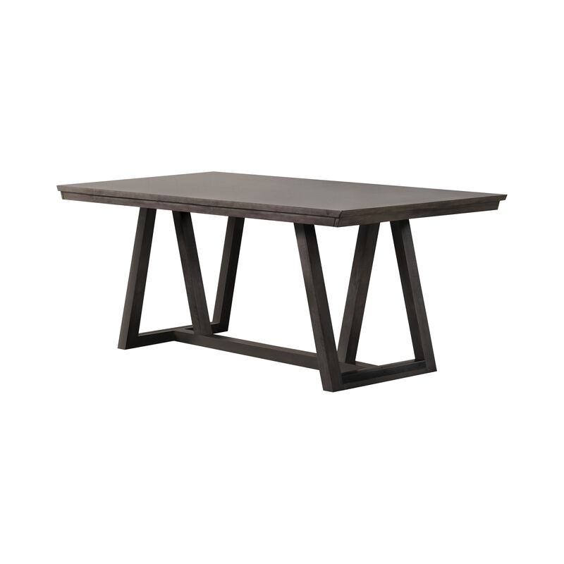 Ghy Dining Table, Brown Solid Acacia Wood, Rectangular 80 Inch Top - Benzara