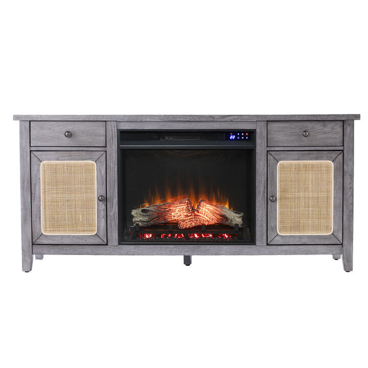 Raegan Elecectric Touch Fireplace Console