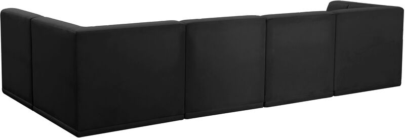 Meridian Furniture Relax Black Velvet Modular Sectional image number 4