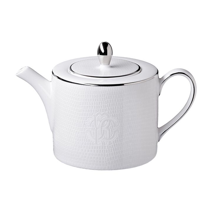 Tea Pot or Coffee Pot LIZARD PLATIN   diam. 4.75", H 4.5"