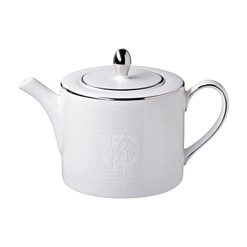 Tea Pot or Coffee Pot LIZARD PLATIN   diam. 4.75", H 4.5" image number 0