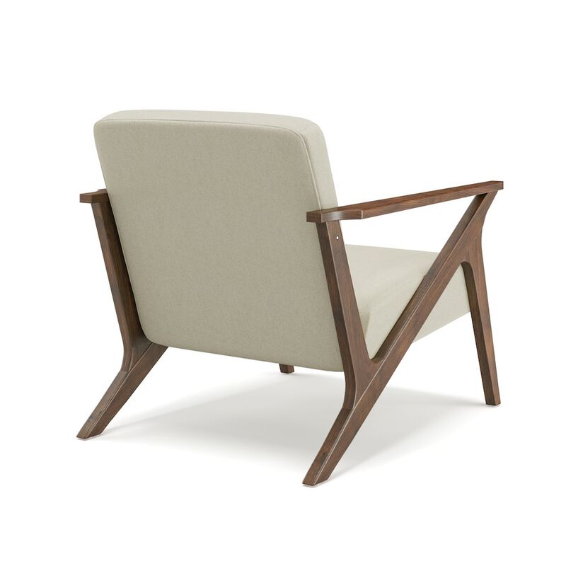 Rize Home Mcm Accent Chair Bg Med Brown/ Beige image number 3