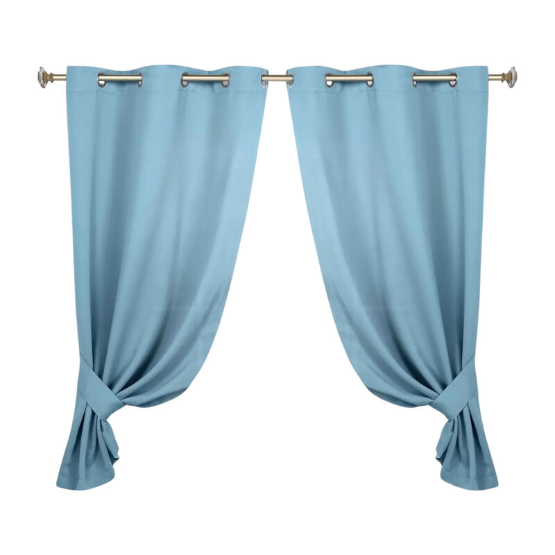 Set of 2 Classic Modern Room Darkening Blackout Curtains image number 0
