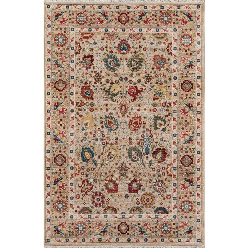 Momeni Traditional Rectangle Area Rug, Ivory, 7'6 X 9'6