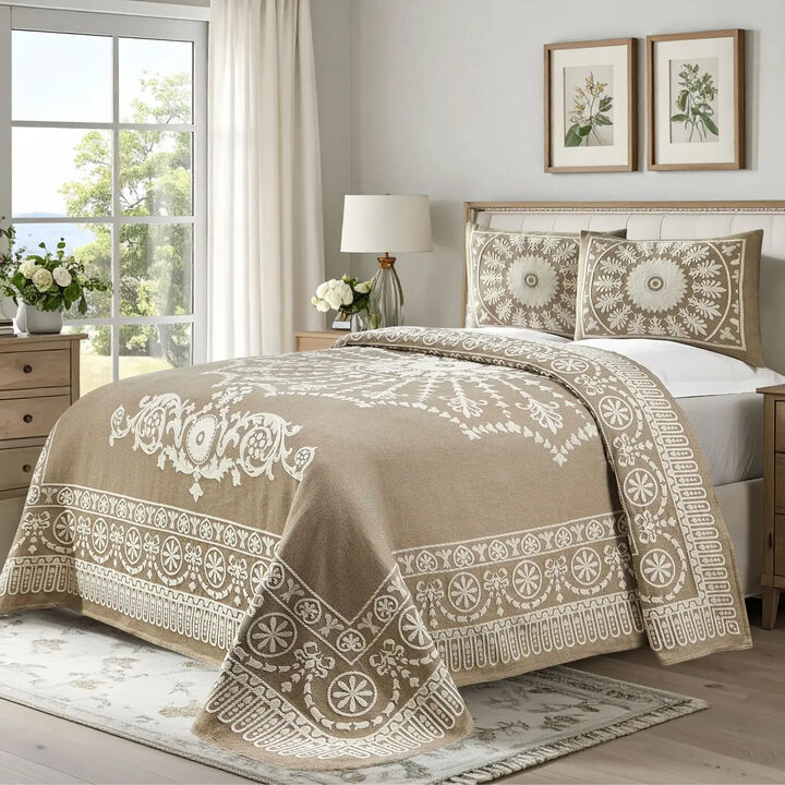 Cotton Blend Jacquard Bedding Set for Bedroom Decor