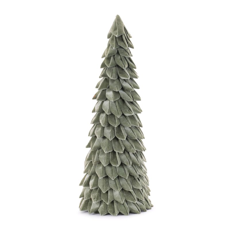 Neutral Fabric Christmas Tree – Soft Holiday Tabletop Tree Accent for Cozy Winter Decor