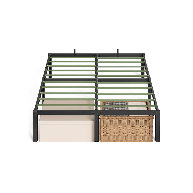 Heavy Duty  Bed &ndash; Metal Support Platform with Storage Space